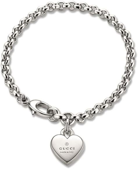 gucci women's heart bracelet|gucci trademark heart silver bracelet.